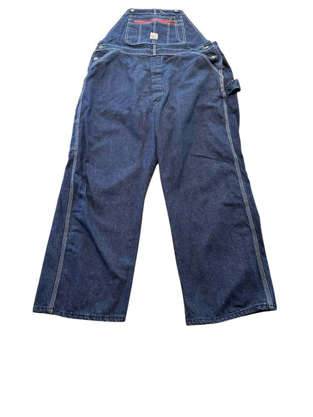 Vintage Pointer Bib Overalls Dark Wash Carpenter 40x29 NO SUSPENDERS Workwear